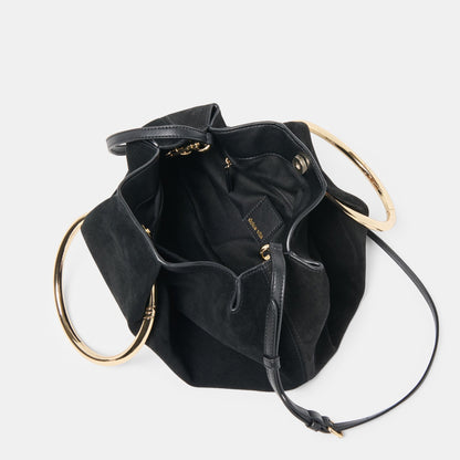Channing Black Suede Handbag | Dolce Vita Value