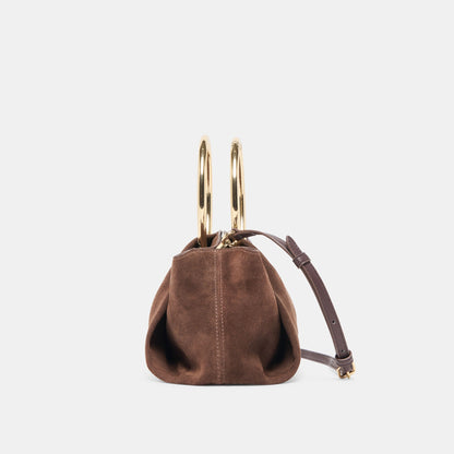 Channing Espresso Suede Handbag | Dolce Vita Essential