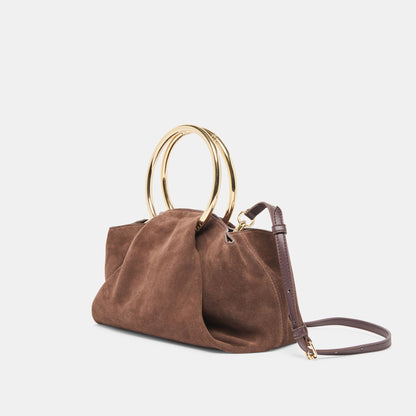 Channing Espresso Suede Handbag | Dolce Vita Essential