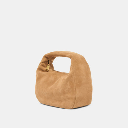 Frankie Brown Suede Handbag | Dolce Vita Featured
