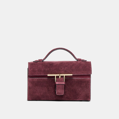Zannone Burgundy Suede Crossbody | Dolce Vita New