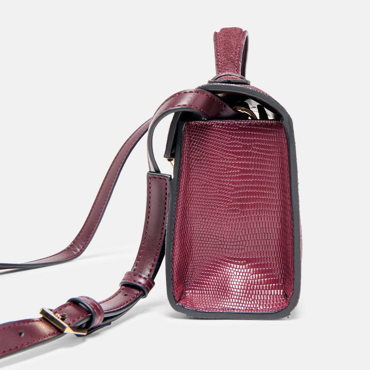 Zannone Burgundy Suede Crossbody | Dolce Vita New