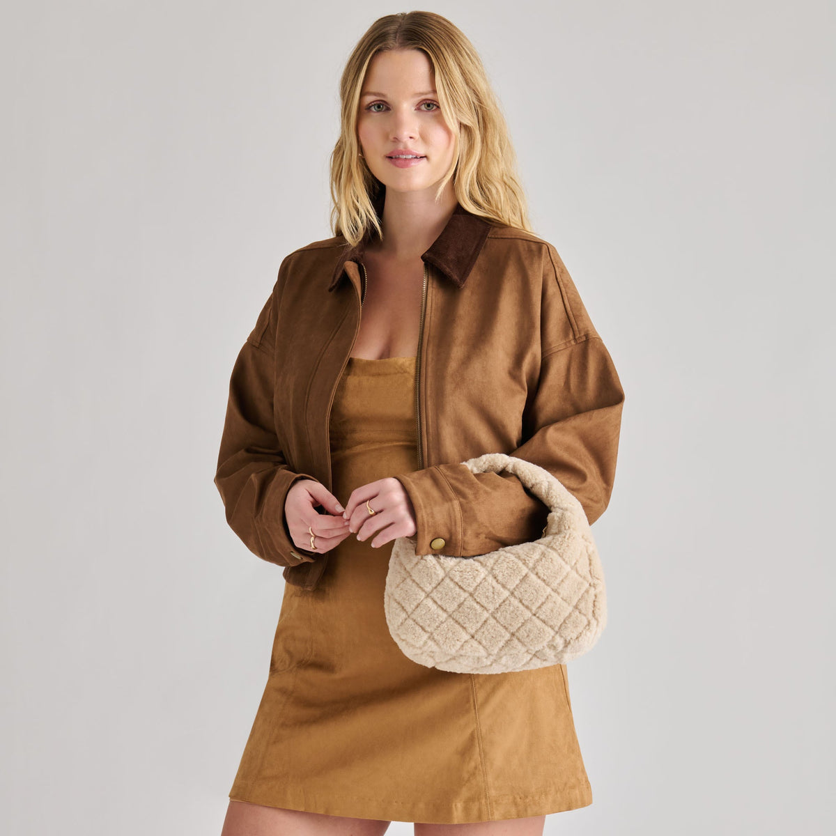 Frankie Natural Plush Handbag | Dolce Vita Recommended