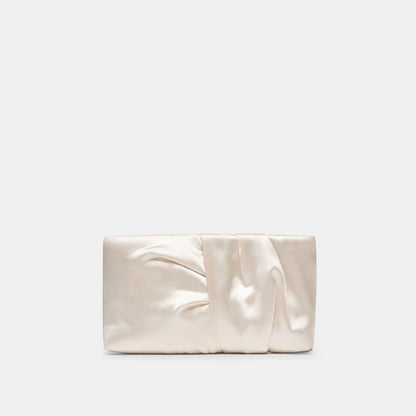 Rozey White Satin Clutch | Dolce Vita Sale