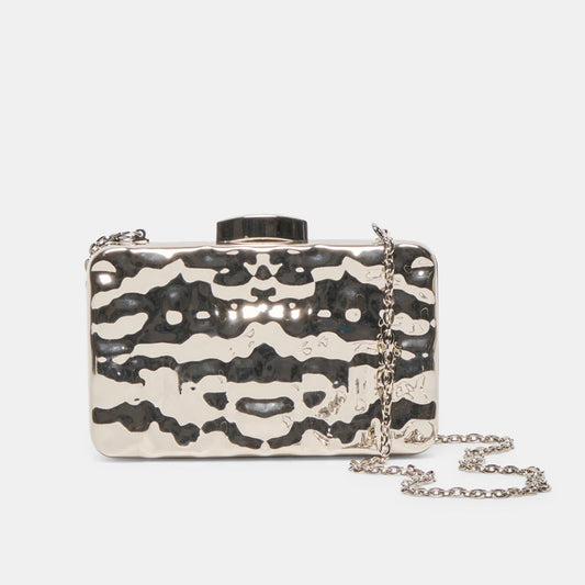 Delia Silver Metal Clutch | Dolce Vita Smart Buy