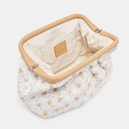 FIORE CLUTCH EMBROIDERED NATURAL RAFFIA
 – Dolce Vita | Dolce Vita Quality