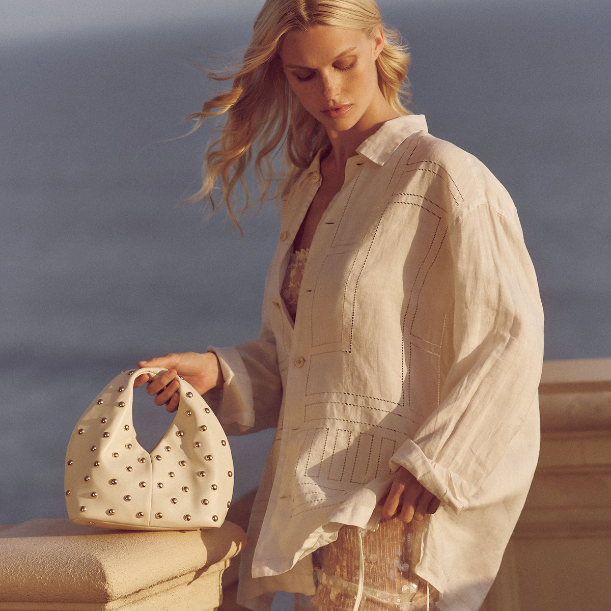 Dahlia Cream Stella Handbag | Dolce Vita Classic