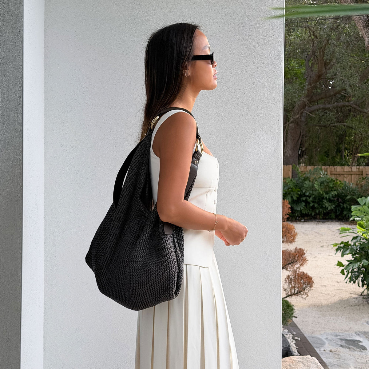Miriel Chocolate Raffia Tote | Dolce Vita Smart Buy
