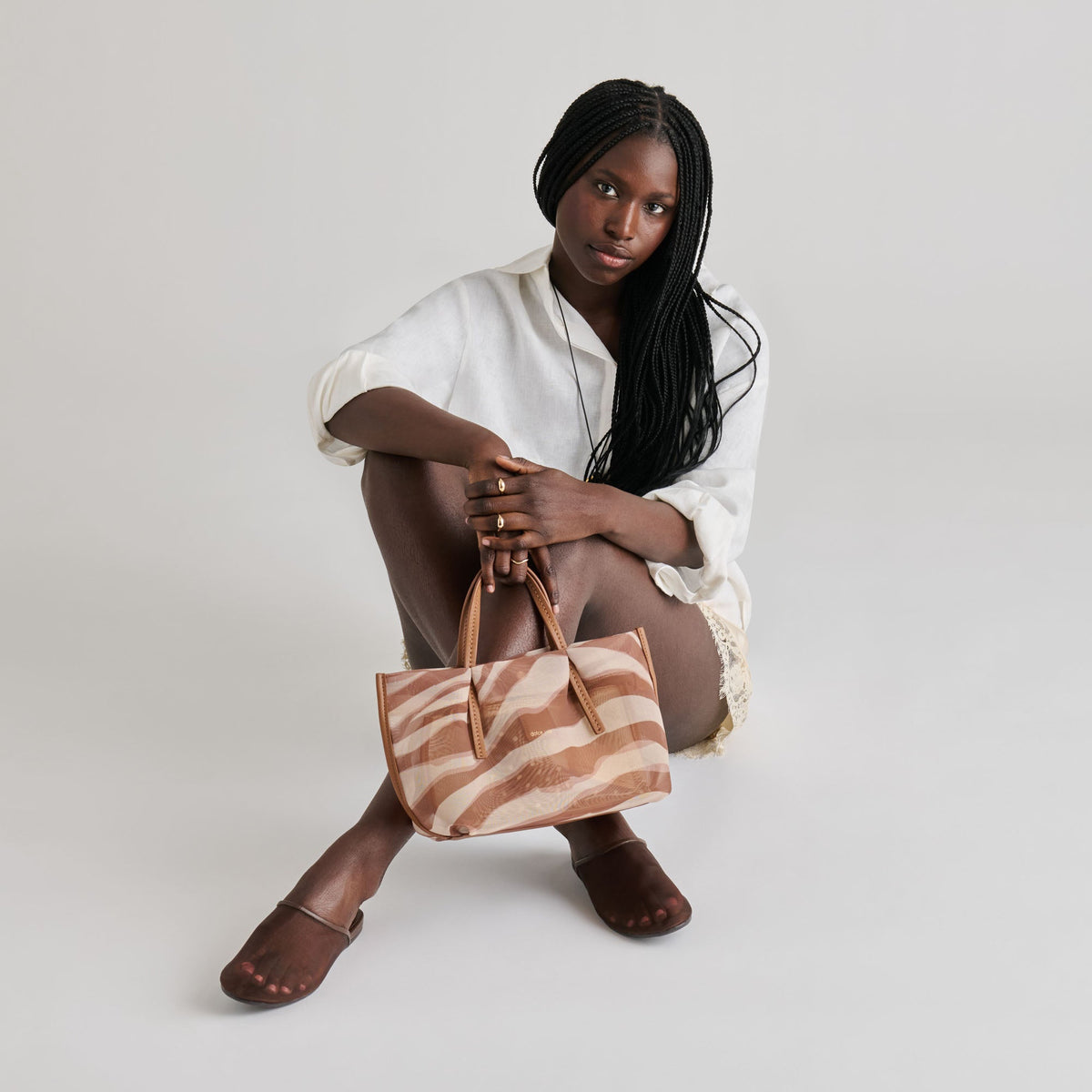 Selene Zebra Mesh Handbag | Dolce Vita Special Offer