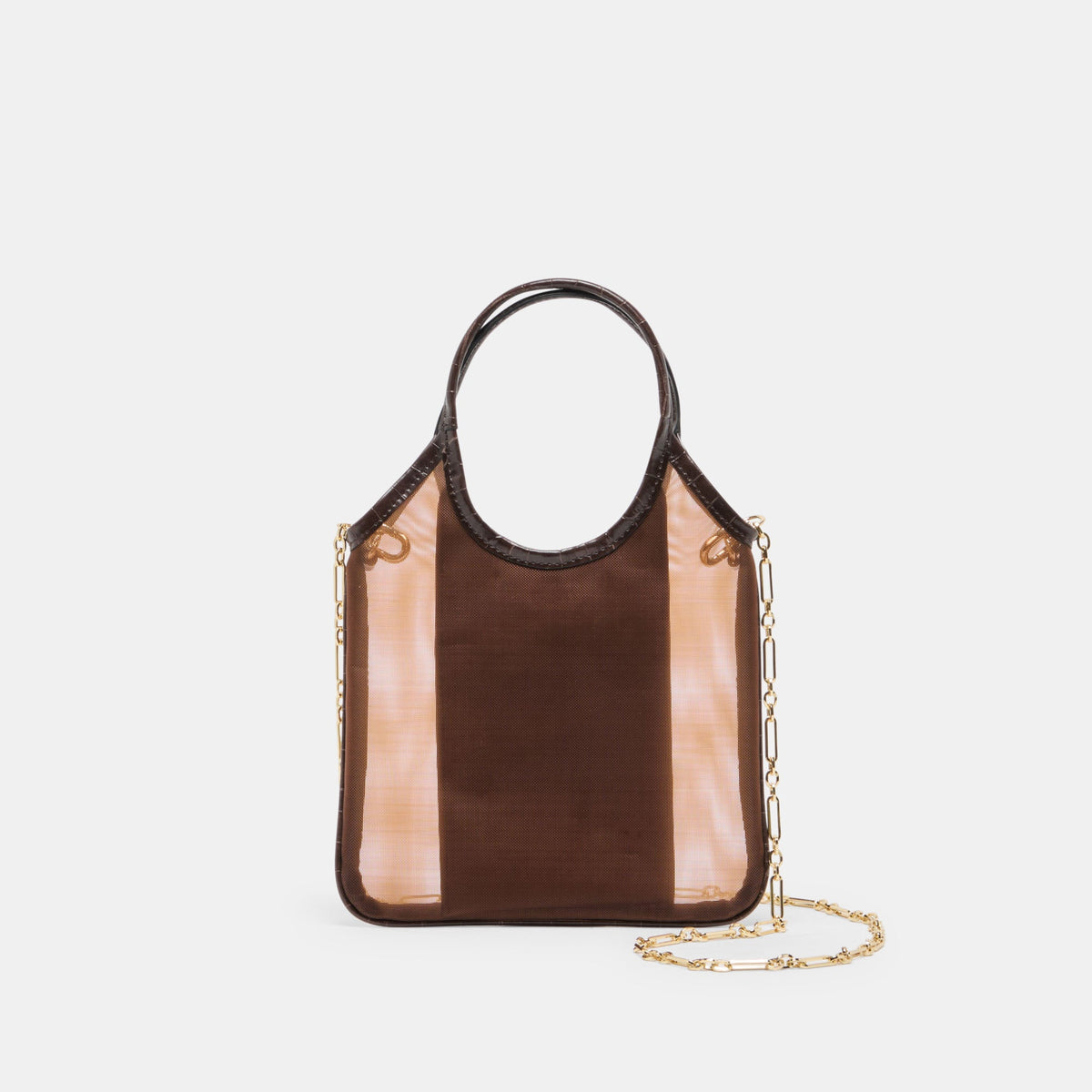SYLVENE Chocolate Mesh Removable Crossbody Handbag | Dolce Vita Special Offer