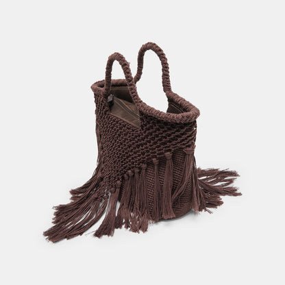 Birch Chocolate Crochet Handbag | Dolce Vita Smart Buy