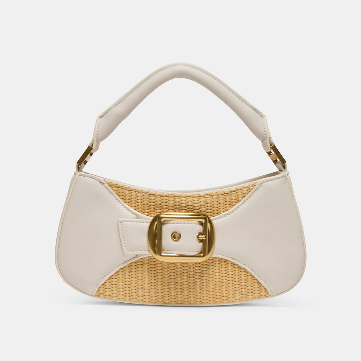 Nuala Raffia White Stella Handbag | Dolce Vita Exclusive