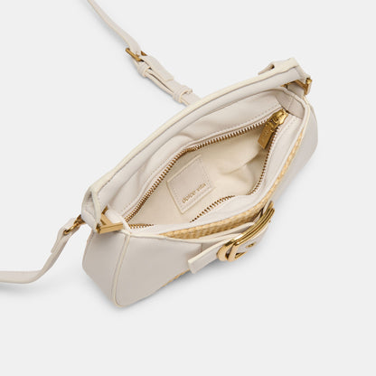 Nuala Raffia White Stella Handbag | Dolce Vita Exclusive