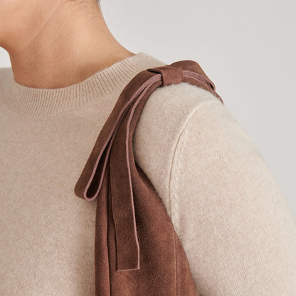 Marie Chocolate Suede Tote | Dolce Vita New