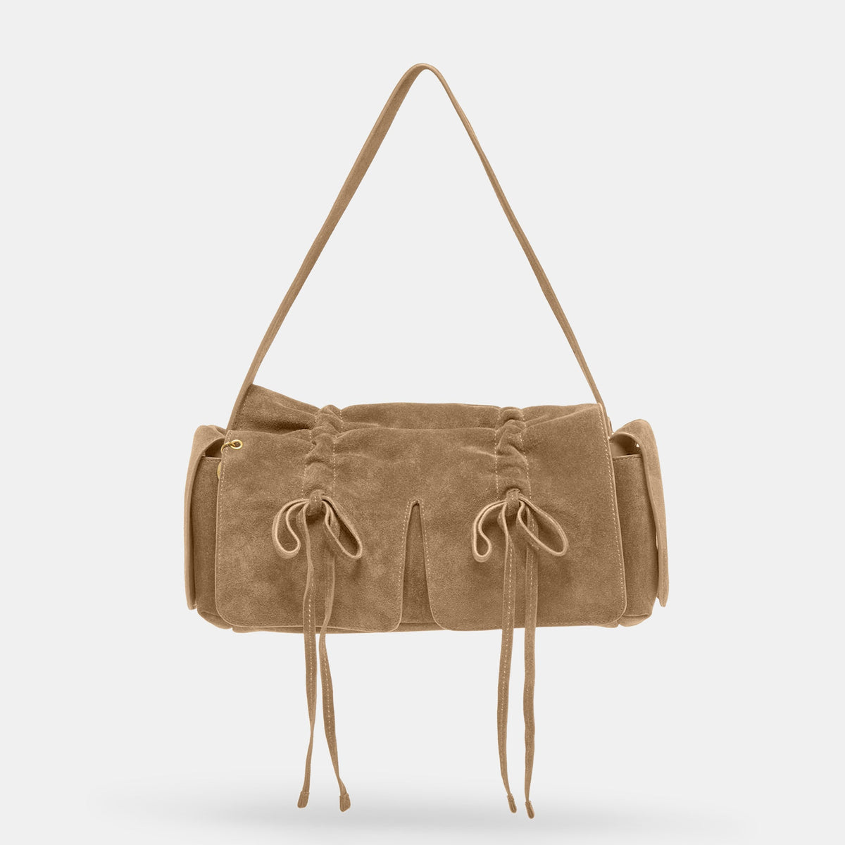 Hudson Olive Suede Shoulder Bag | Dolce Vita Featured