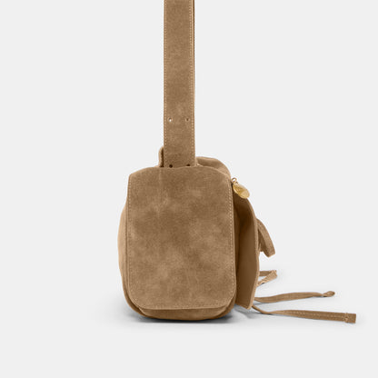 Hudson Olive Suede Shoulder Bag | Dolce Vita Featured