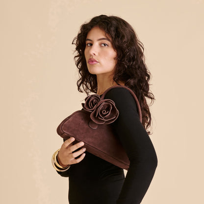 Boracay Chocolate Suede Shoulder Bag | Dolce Vita Great Value