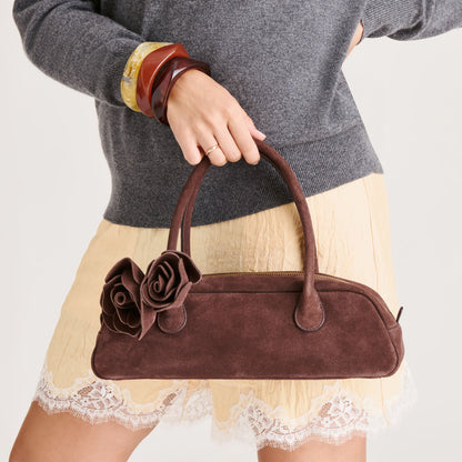 Boracay Chocolate Suede Shoulder Bag | Dolce Vita Great Value