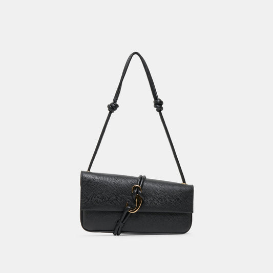 ALICE Black Leather Shoulder Bag | Dolce Vita Latest