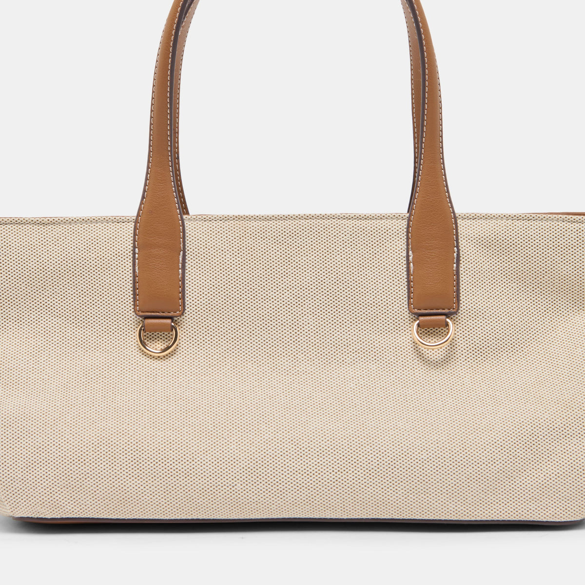 CLARINA Natural Canvas Shoulder Bag | Dolce Vita New