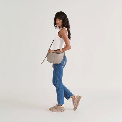 Burano Grey Leather Crossbody | Dolce Vita Trending