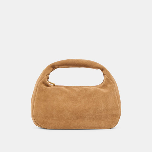 Frankie Brown Suede Handbag | Dolce Vita Value