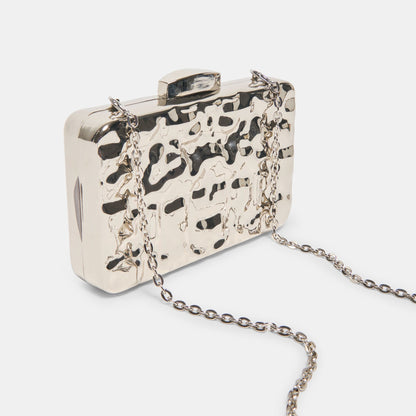Delia Silver Metal Clutch | Dolce Vita Everyday