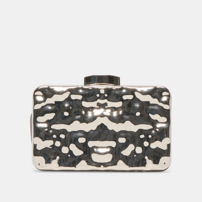 Delia Silver Metal Clutch | Dolce Vita Everyday