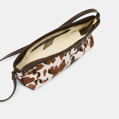 Savaii Cocoa Calf Hair Shoulder Bag | Dolce Vita Classic