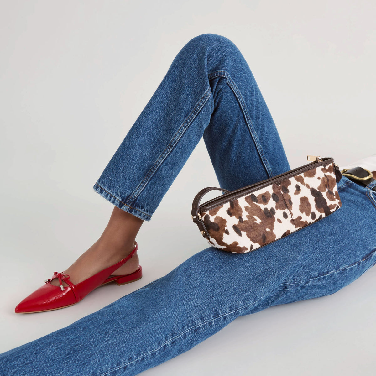 Savaii Cocoa Calf Hair Shoulder Bag | Dolce Vita Classic