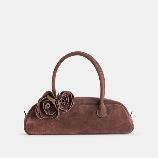 Boracay Chocolate Suede Shoulder Bag | Dolce Vita Recommended