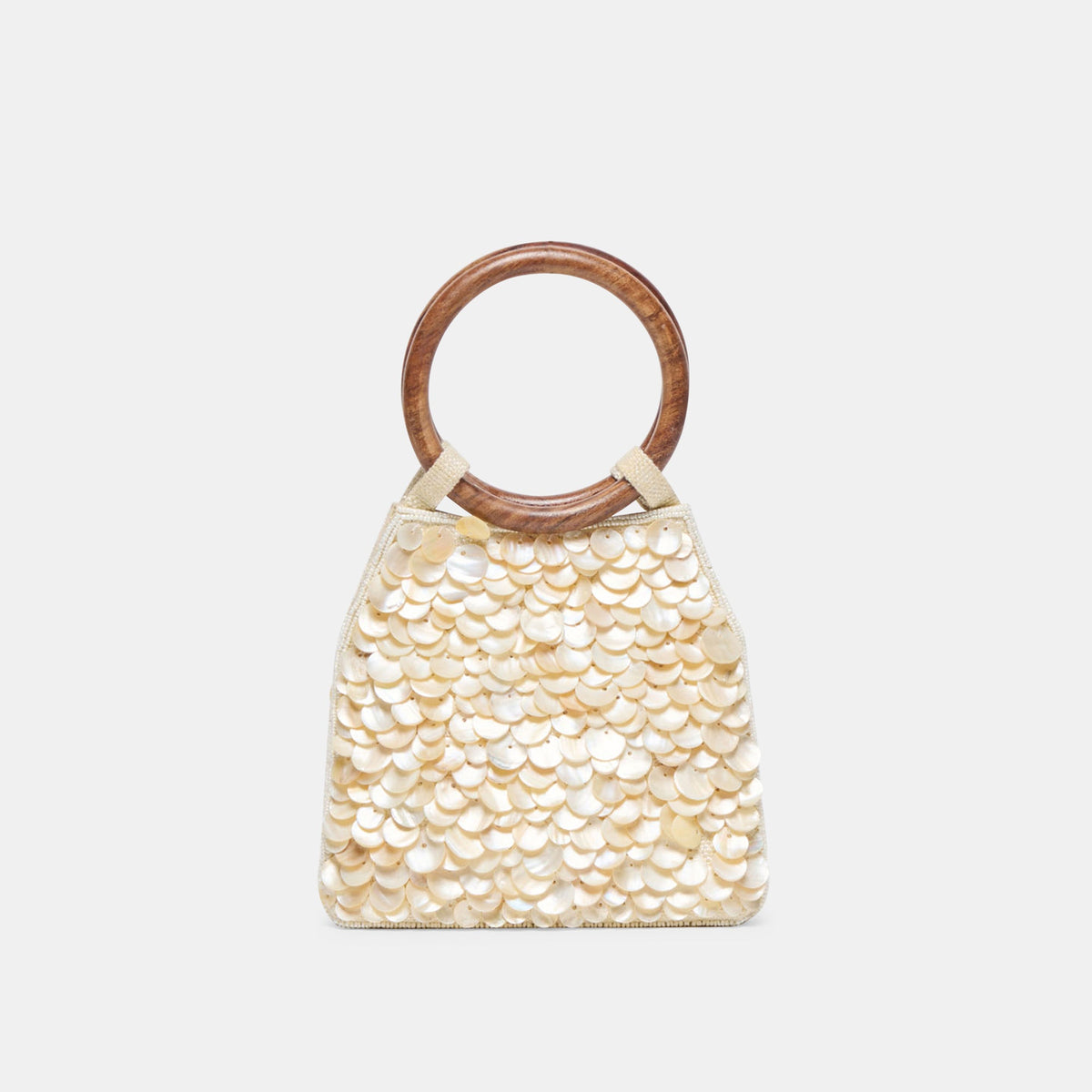Allegra Natural Sequin Handbag | Dolce Vita Popular