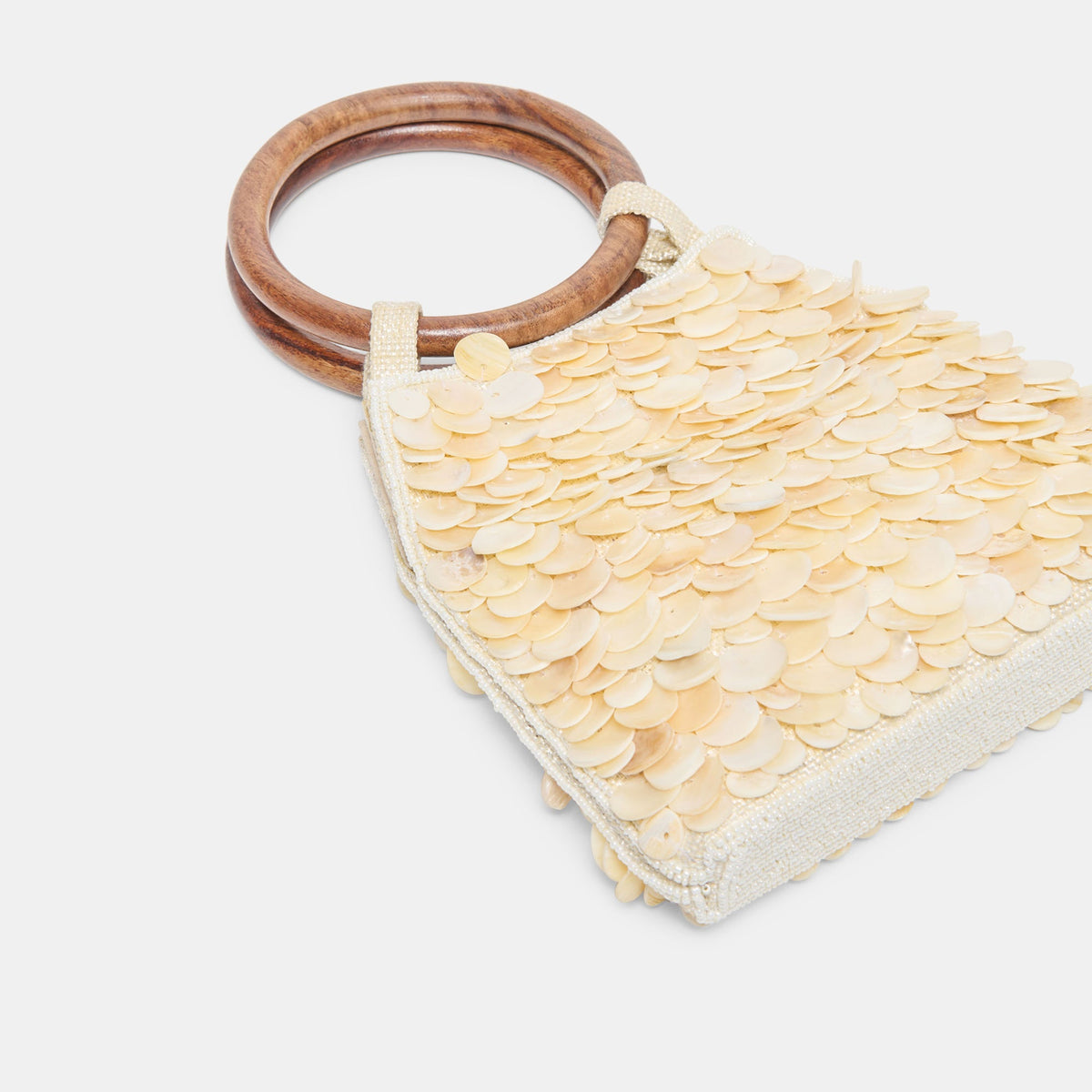 Allegra Natural Sequin Handbag | Dolce Vita Popular