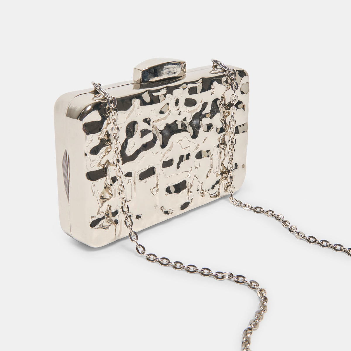Delia Silver Metal Clutch | Dolce Vita Discount