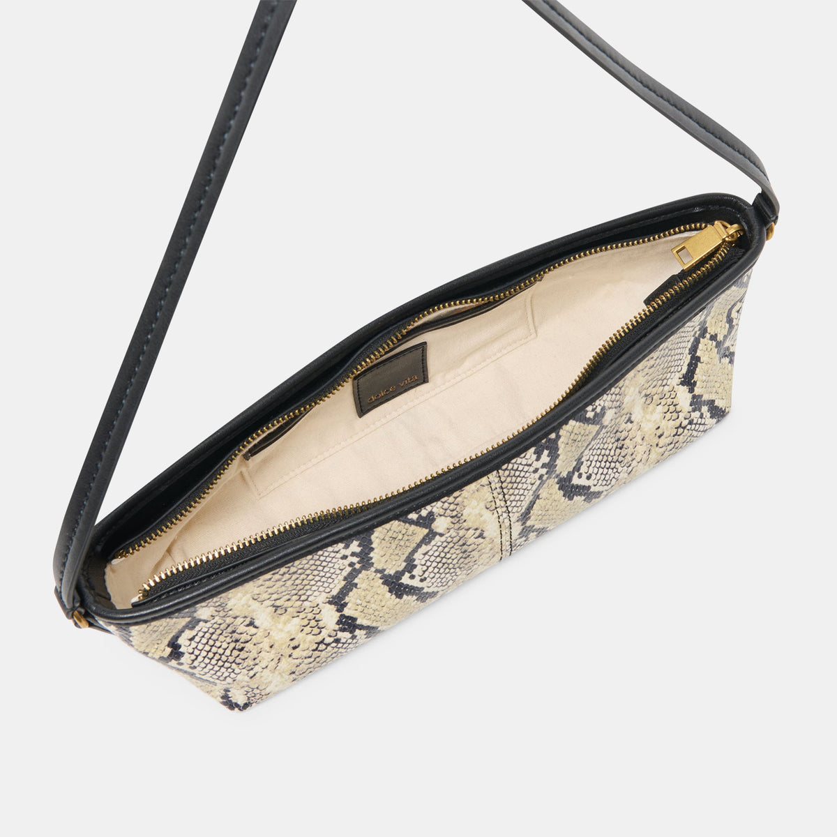 Savaii Black White Snake Stella Shoulder Bag | Dolce Vita Great Value