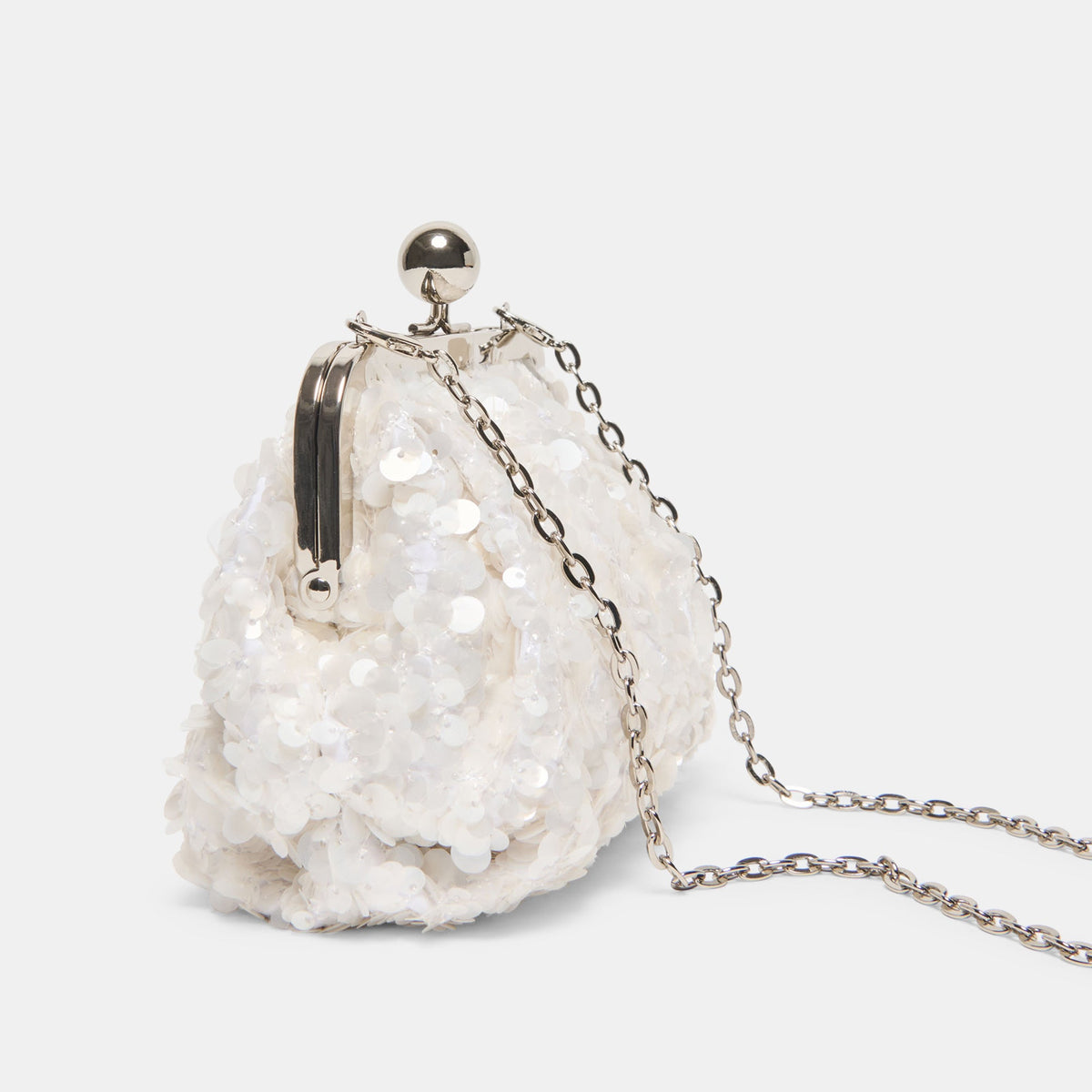 Kendall White Sequin Clutch | Dolce Vita Sale