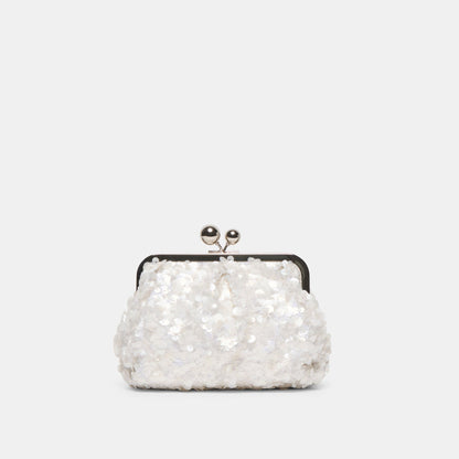 Kendall White Sequin Clutch | Dolce Vita Sale