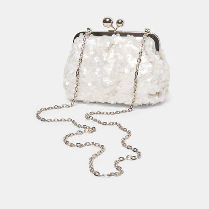 Kendall White Sequin Clutch | Dolce Vita Sale