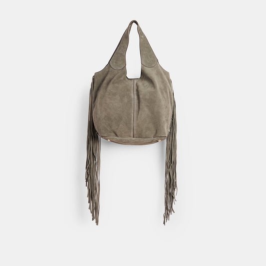 Nakoma Olive Suede Shoulder Bag | Dolce Vita Latest