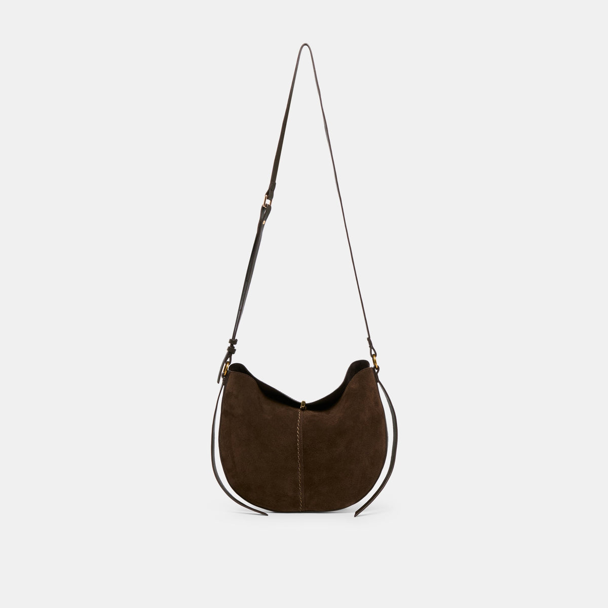 Bennett Espresso Suede Crossbody | Dolce Vita Sale