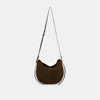 Bennett Espresso Suede Crossbody | Dolce Vita Sale