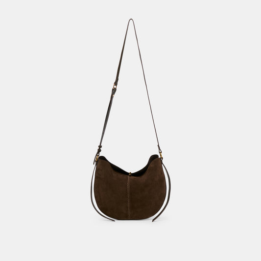 Bennett Espresso Suede Crossbody | Dolce Vita Sale
