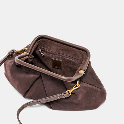 Sahara Espresso Suede Clutch | Dolce Vita Special Offer