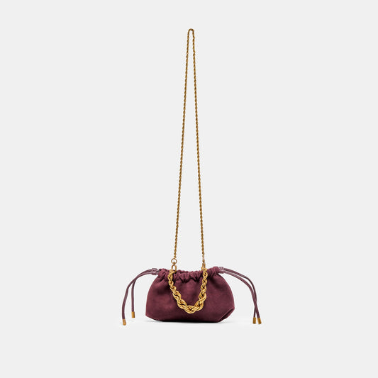 Cleo Burgundy Suede Crossbody | Dolce Vita New