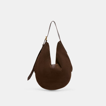 Oakley Chocolate Suede Tote | Dolce Vita Sale