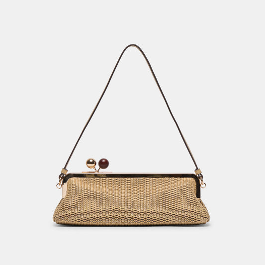 Ambriaa Natural Raffia Shoulder Bag | Dolce Vita Best Price