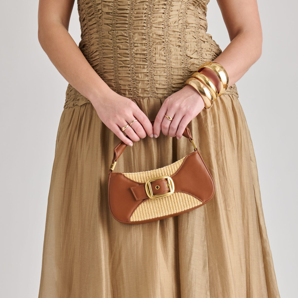 Nuala Raffia Saddle Stella Handbag | Dolce Vita Top Pick