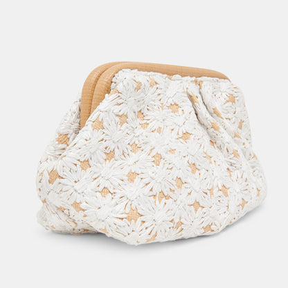 FIORE CLUTCH EMBROIDERED NATURAL RAFFIA
 – Dolce Vita | Dolce Vita Premium