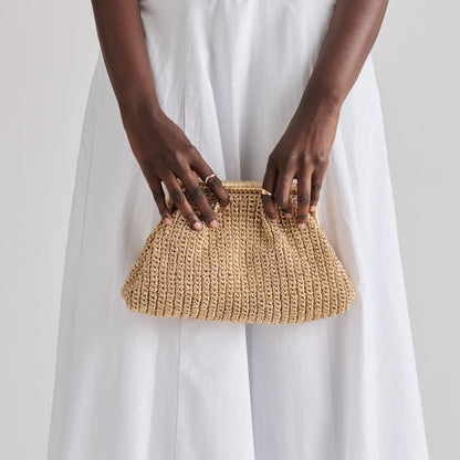 Ione Gold Crochet Clutch | Dolce Vita Essential