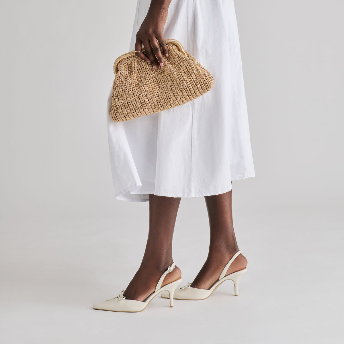 Ione Gold Crochet Clutch | Dolce Vita Essential